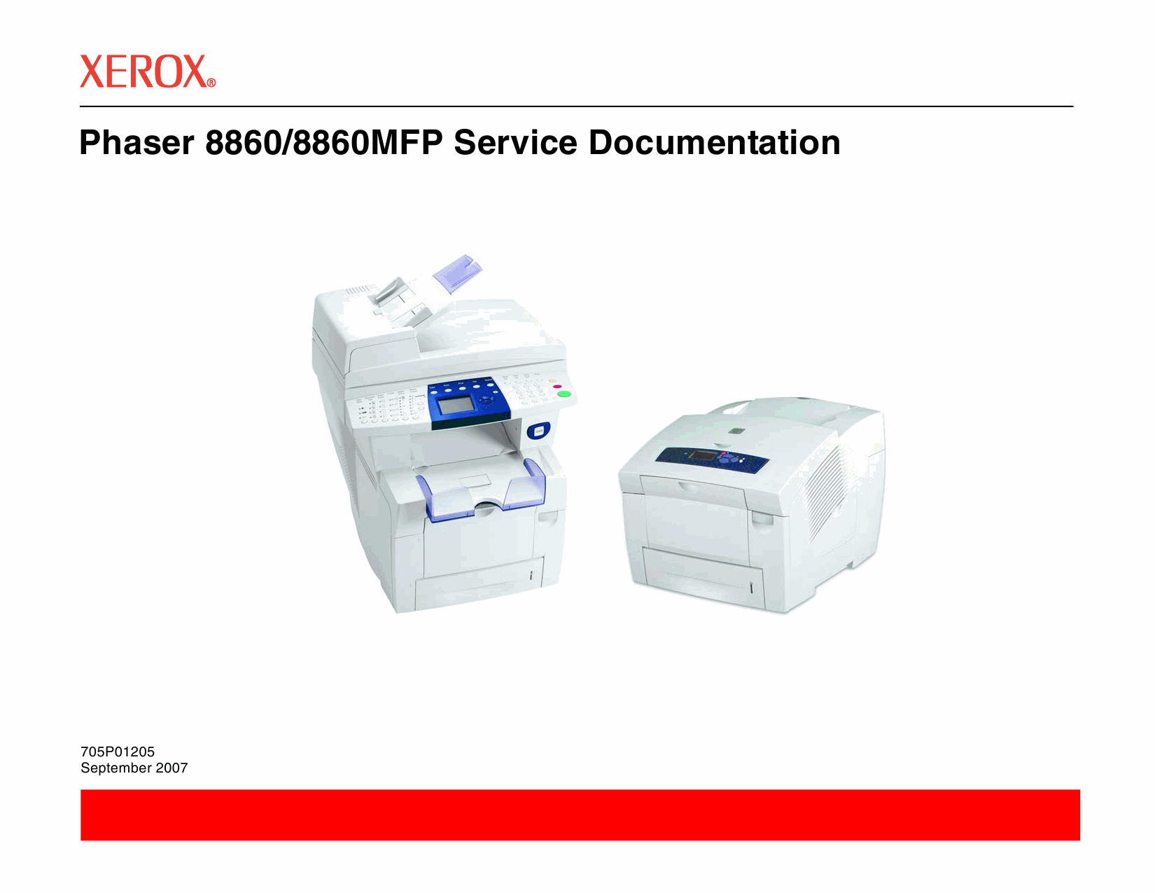 Xerox Phaser 8860 8860-MFP Parts List and Service Manual-1